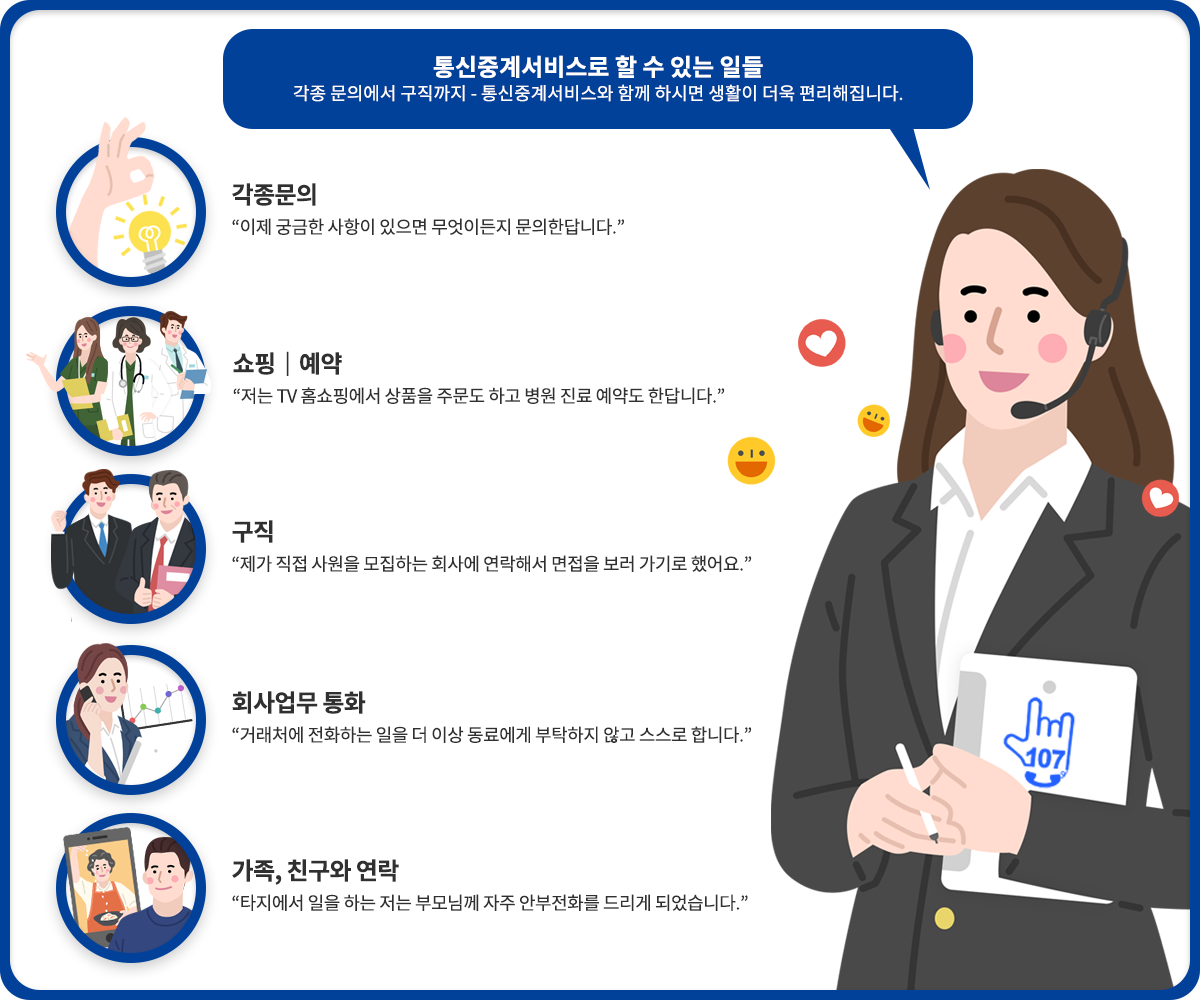 통신중계서비스로 할 수 있는 일들